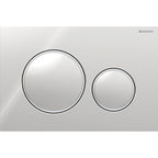 Geberit Sigma20 Dual Flush Plate - Brushed/Matt Chrome 115.882.KH.1
