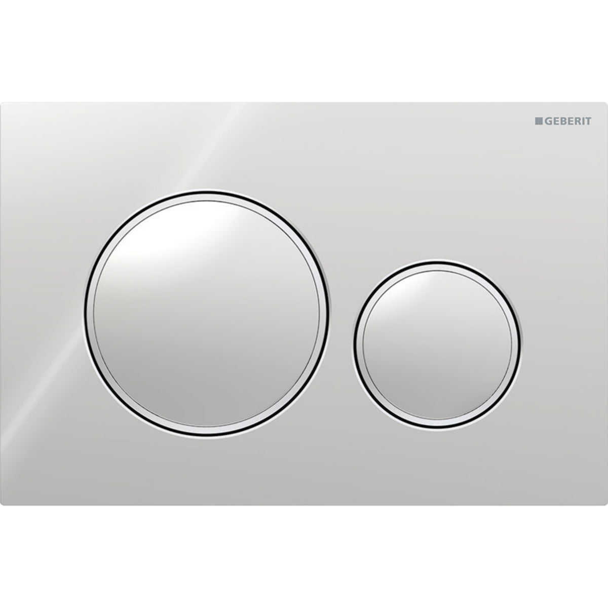 Geberit Sigma20 Dual Flush Plate - Brushed/Matt Chrome 115.882.KH.1