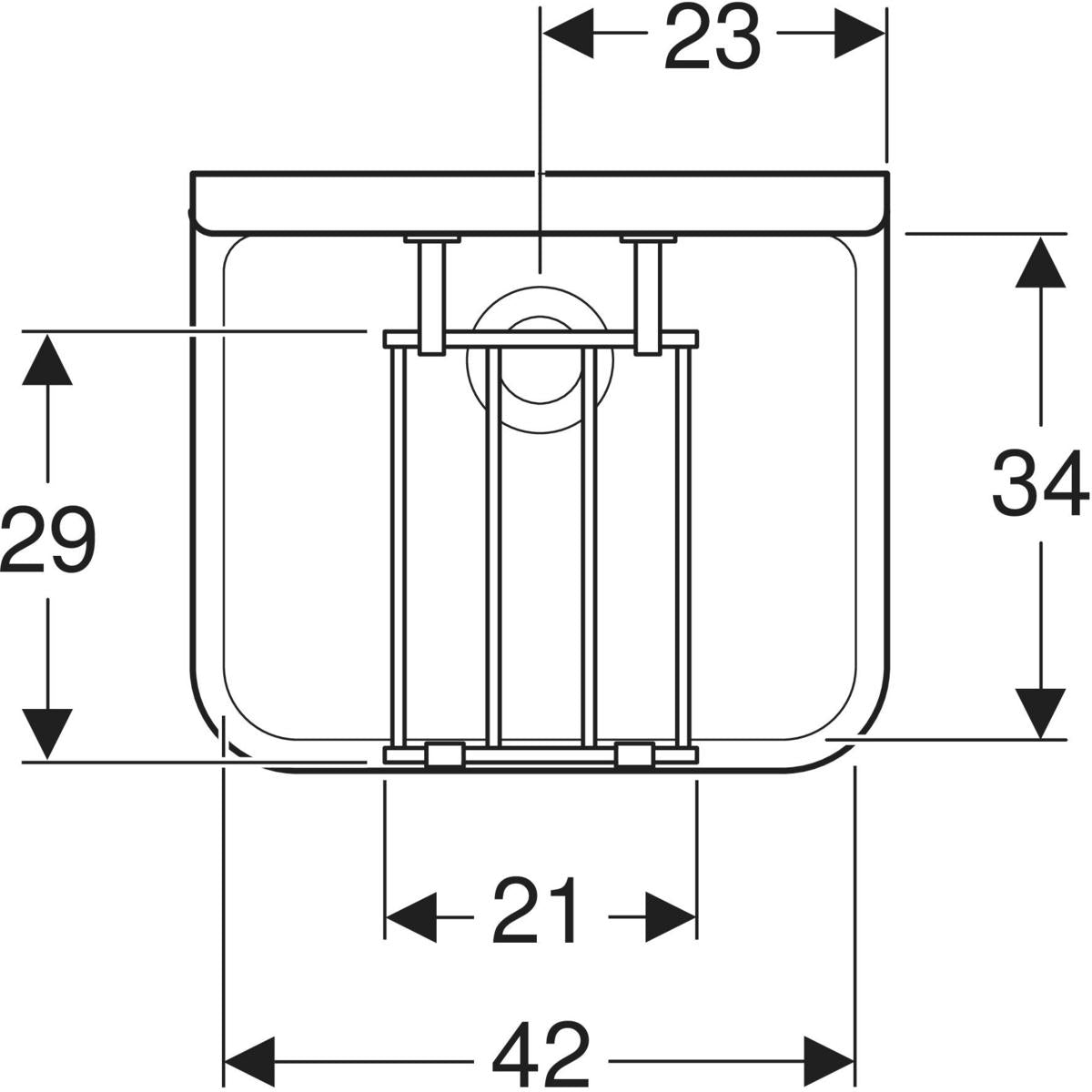 Twyford Sola cleaner sink, floor-standing, high back, with hinged grating.