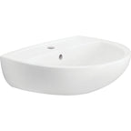 Twyford Option 1 Taphole 500mm Basin White
