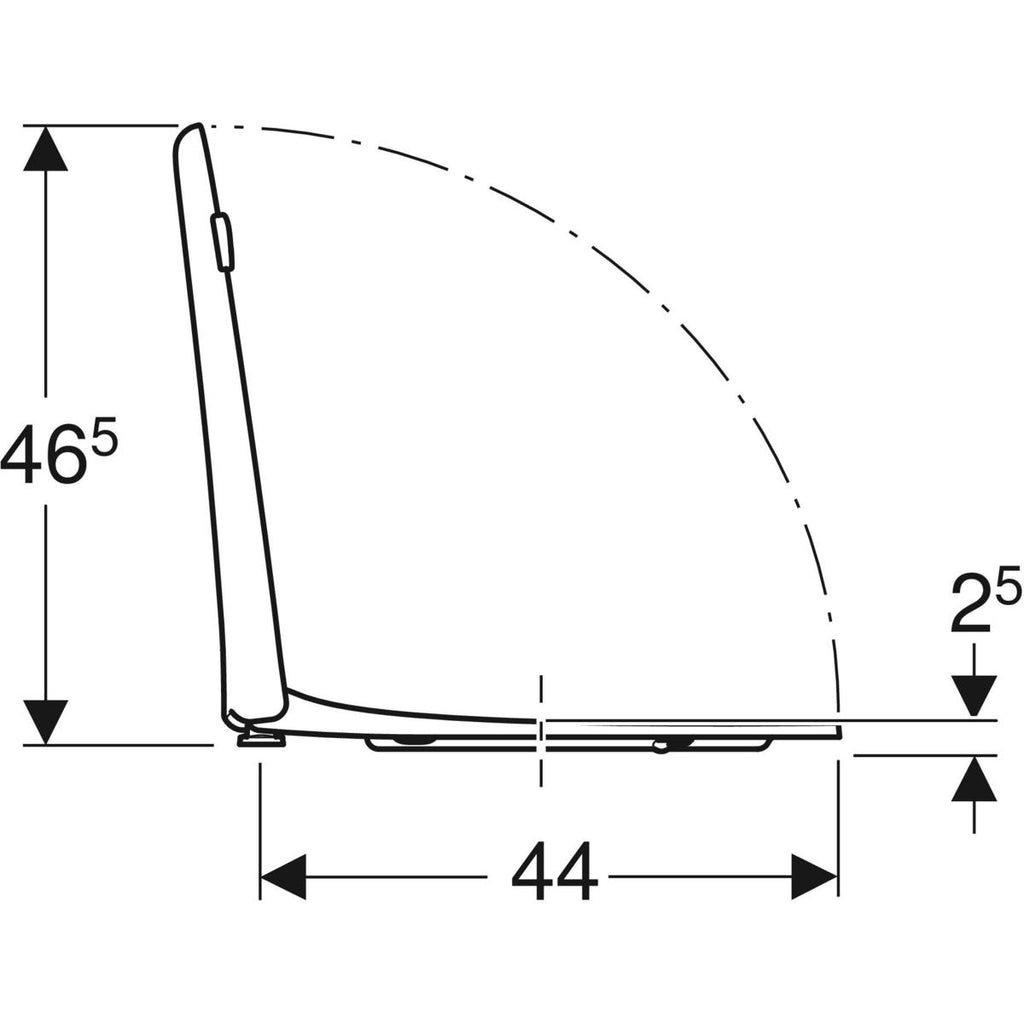 Twyford WC seat, fastening from above: Soft-closing mechanism=no, Fastening=from above, signal white RAl 9003
