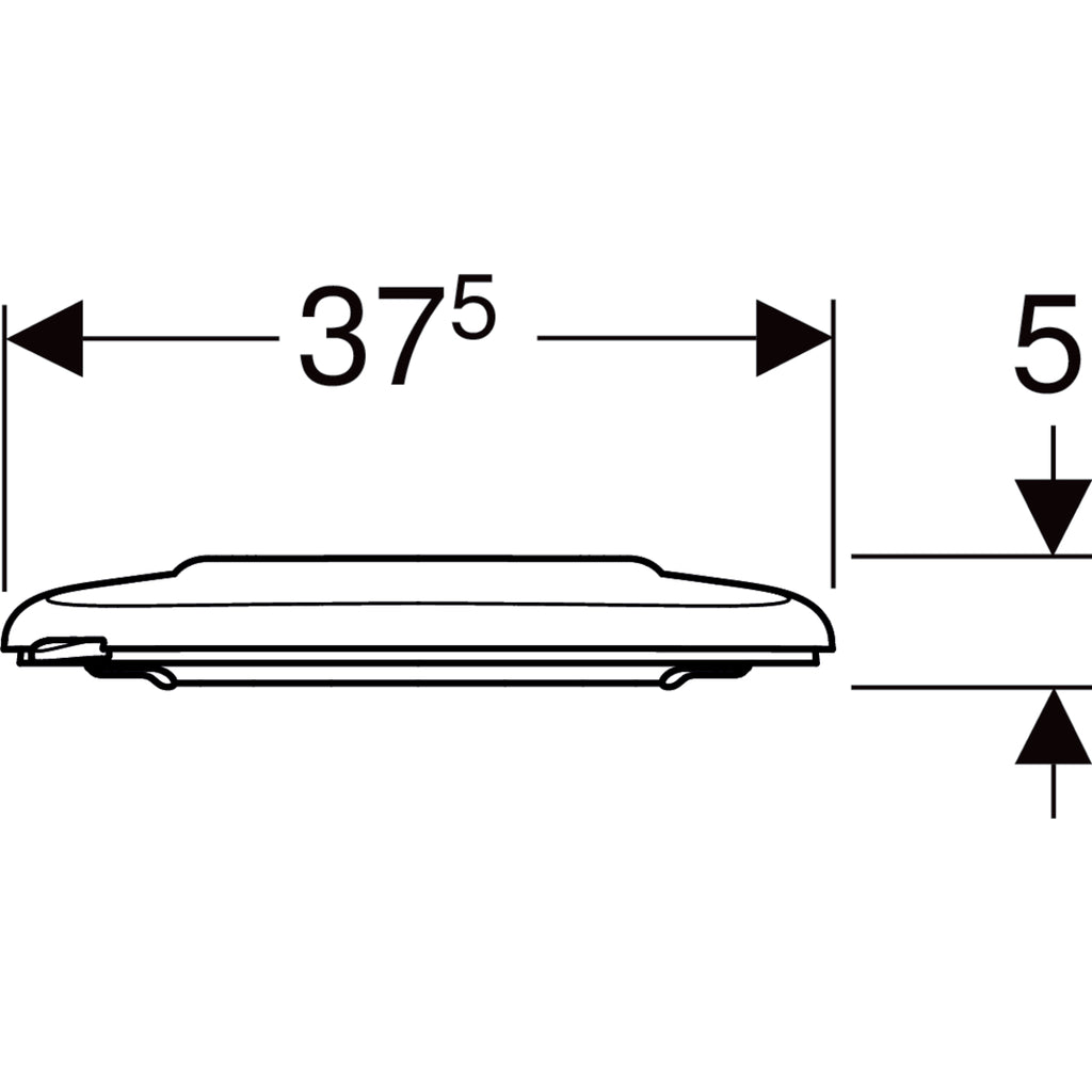 Twyford WC seat, fastening from above: Soft-closing mechanism=no, Fastening=from above, signal white RAl 9003