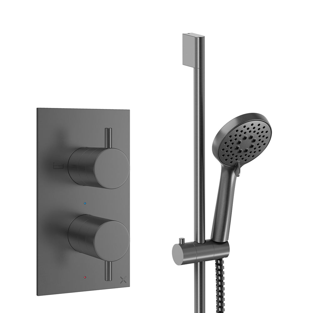 Crosswater Design Shower Set 2 Slate