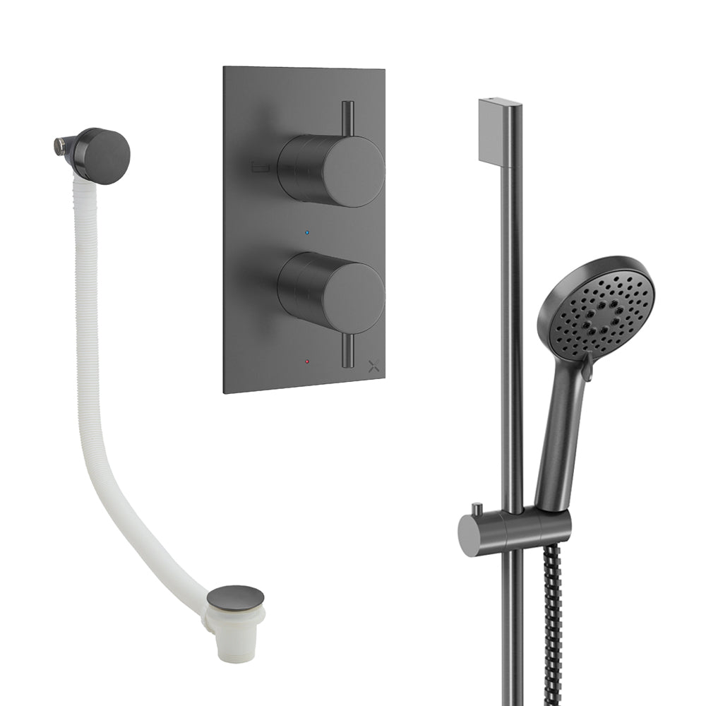 Crosswater Design Shower Set 6 Slate