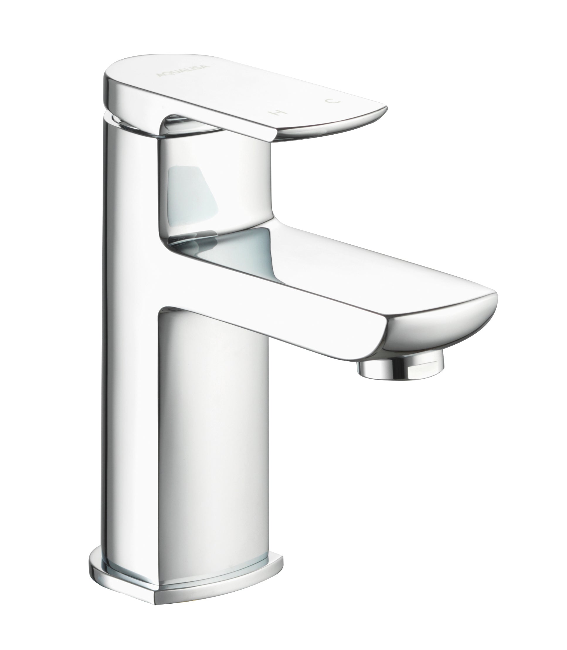 Aqualisa Downtown Small Basin Pillar Tap (Includes Click Clack Waste) Eco Chrome DT.SPT.CH.ECO38