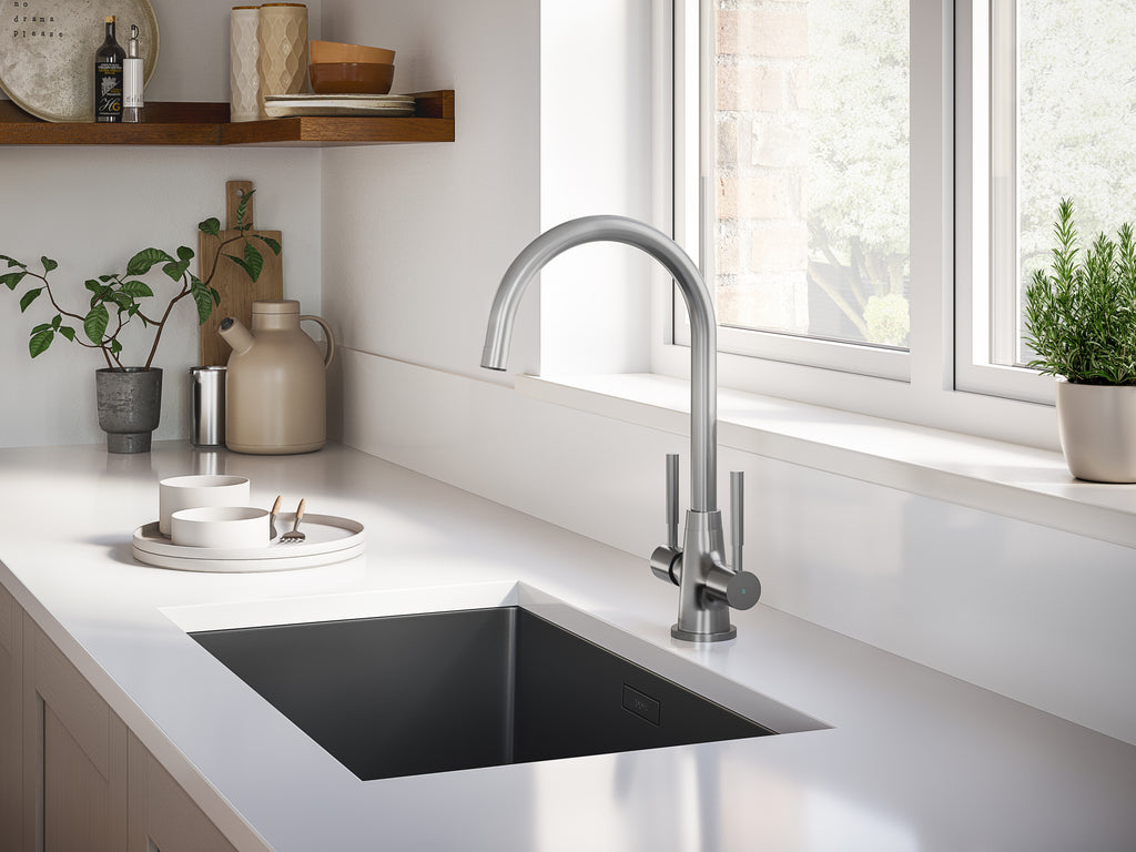 Bristan Dune Monobloc Sink Mixer Stainless Steel DU SNK SS