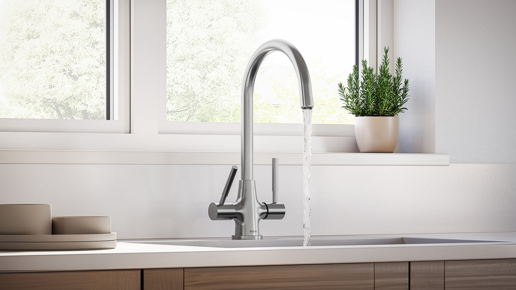 Bristan Dune Monobloc Sink Mixer Stainless Steel DU SNK SS