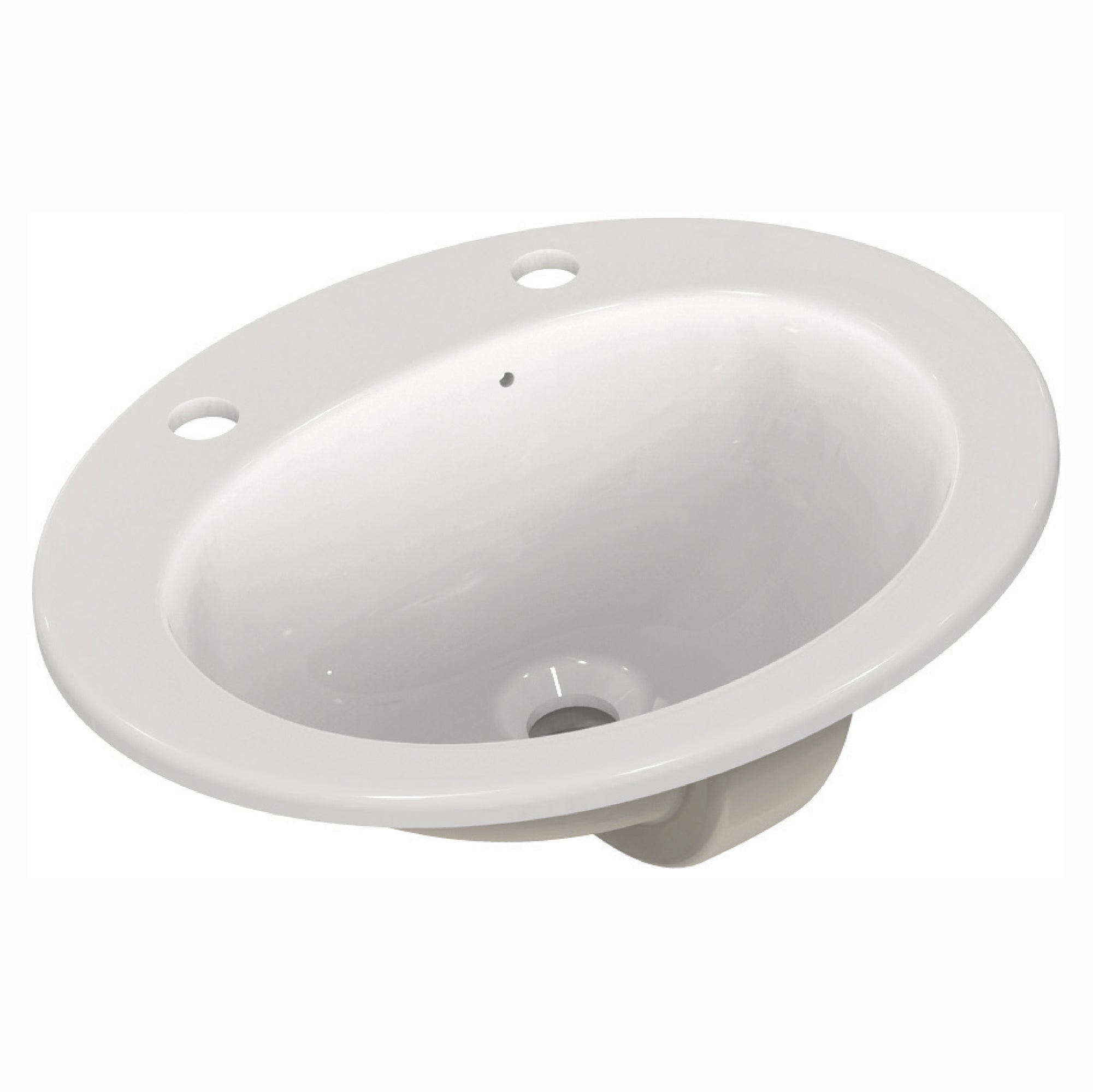 Armitage Shanks Sandringham 21 50cm 2 taphole countertop washbasin with overflow and chainstay hole