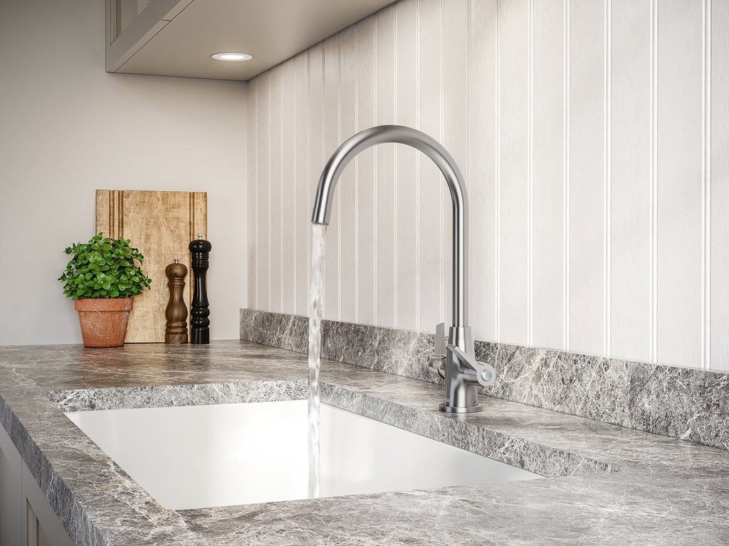 Bristan Echo Easyfit Kitchen Sink Mixer Tap Brushed Nickel EC SNK EF BN