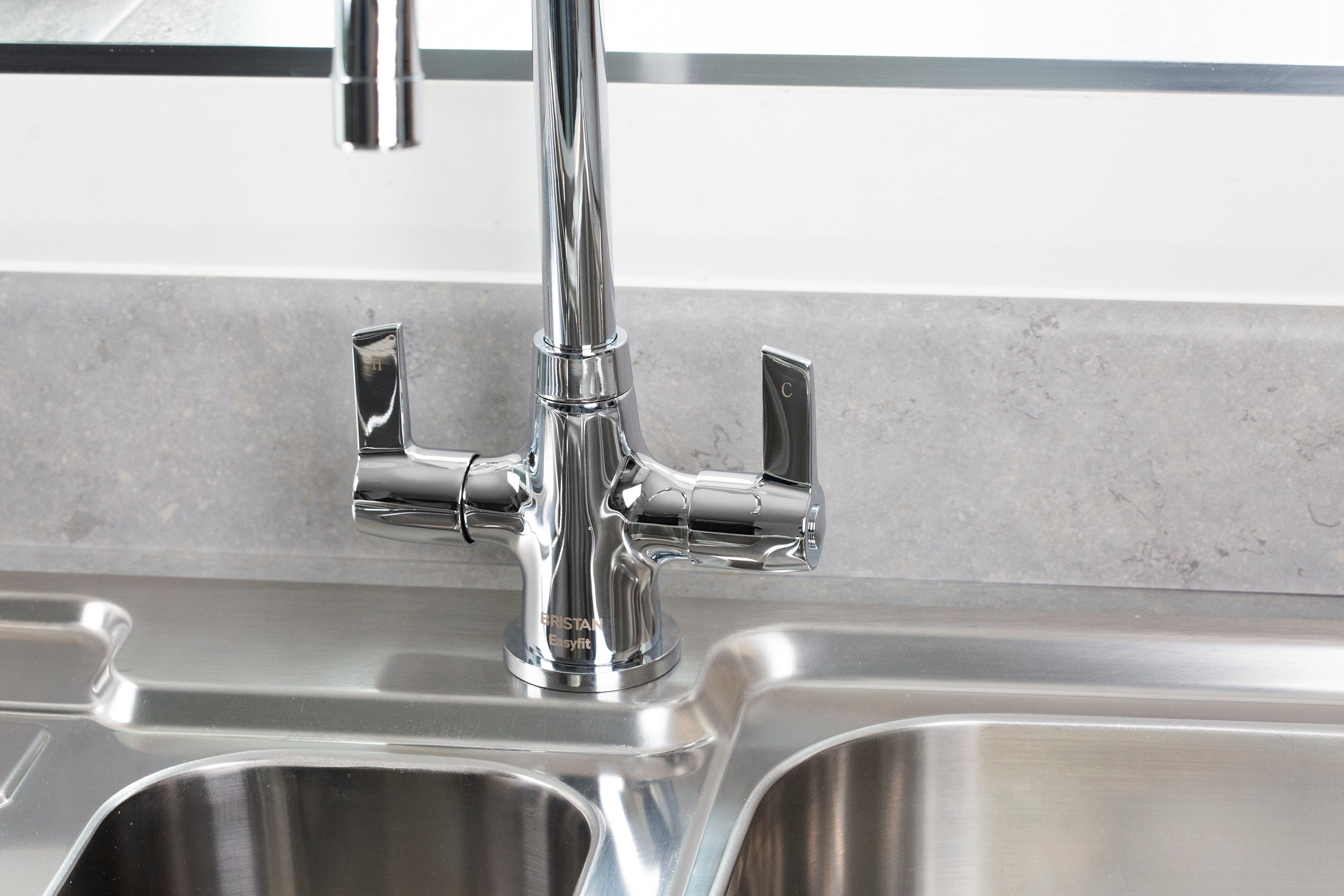 Bristan Echo Easyfit Mono Kitchen Sink Mixer Tap, () Chrome EC SNK EF C