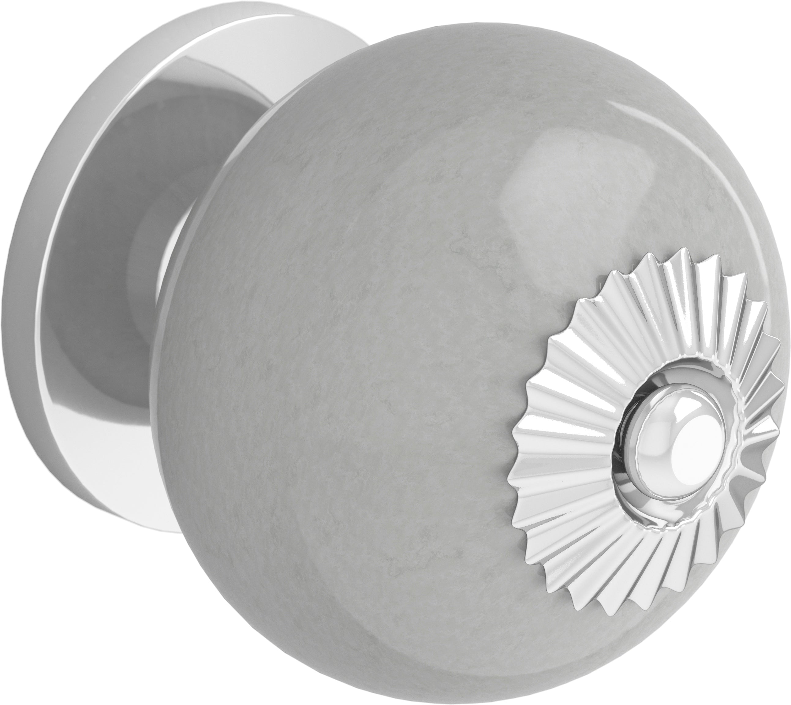 Heritage Ceramic Door Knob Grey