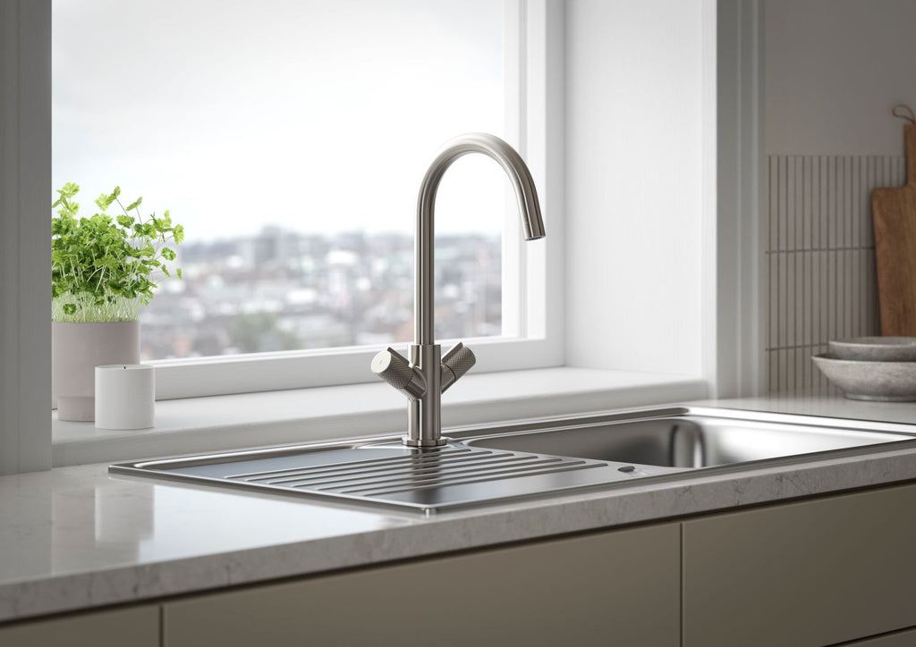 Bristan Fern Easyfit Kitchen Sink Mixer Tap Stainless Steel FRN EFSNK SS