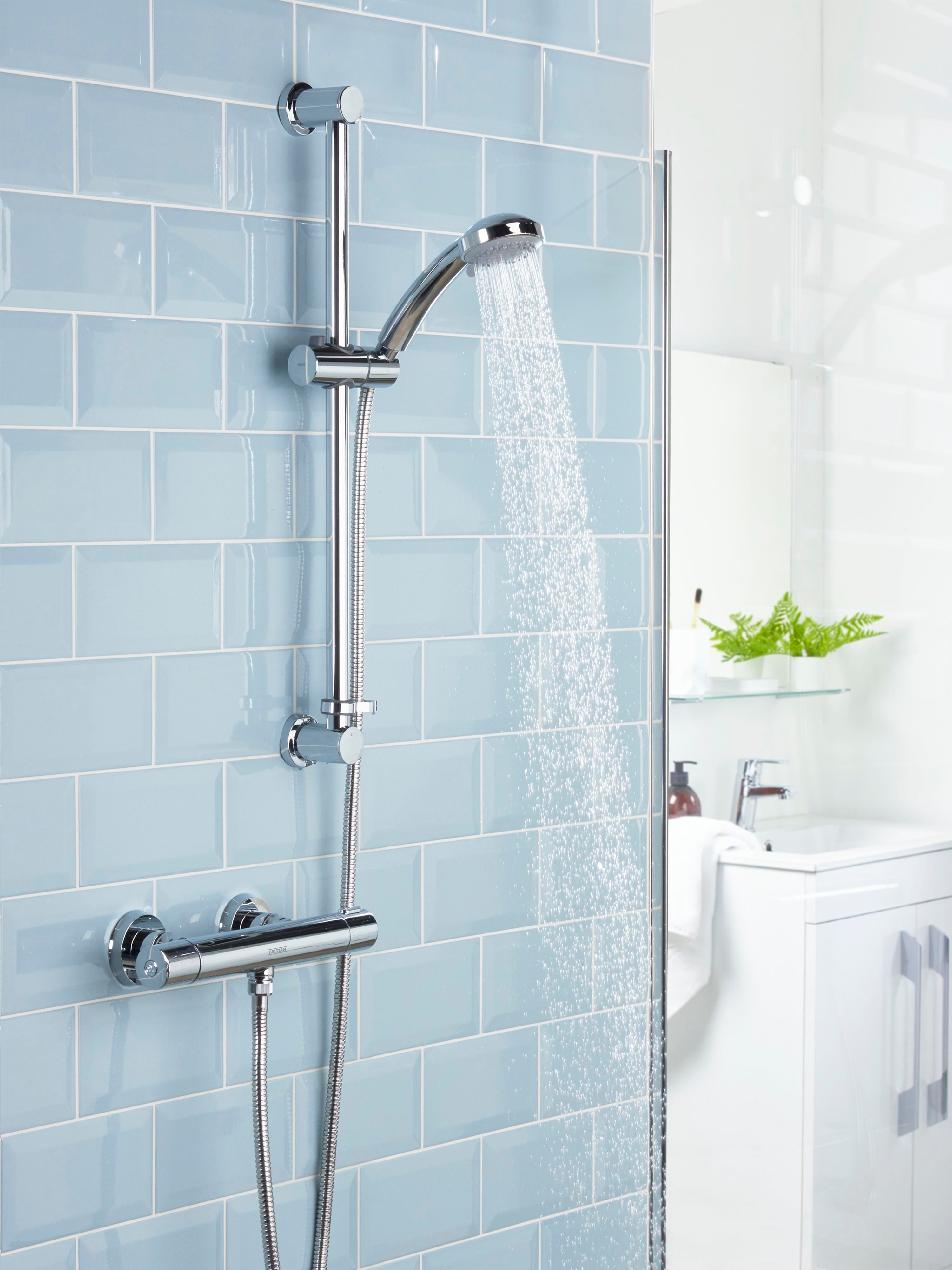 Bristan Frenzy Thermostatic Bar Mixer Shower & Kit Chrome FZ SHXMMCTFF C