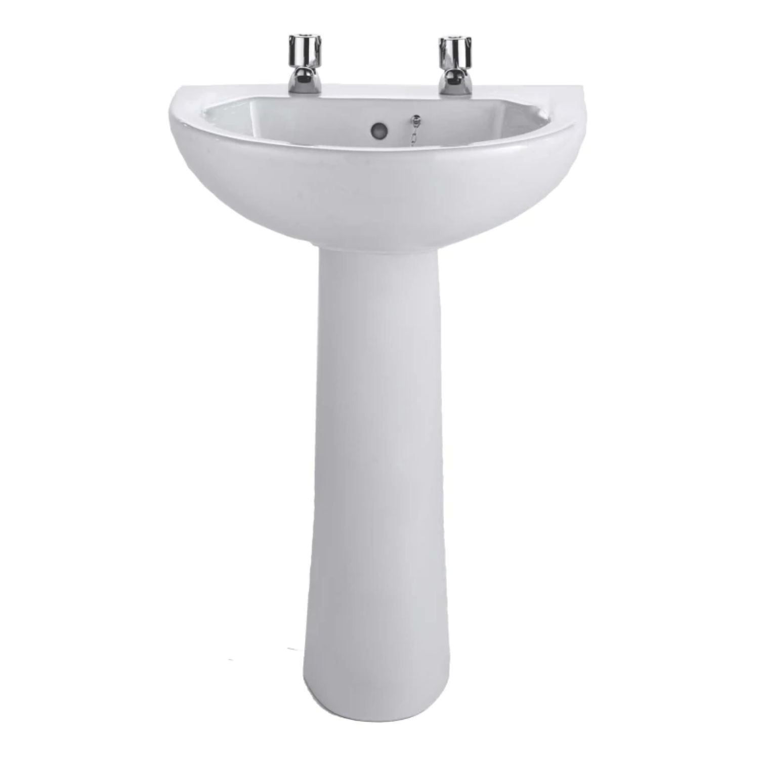 Twyford Option 2 Taphole 550mm Basin and Pedestal Pack