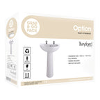 Twyford Option 2 Taphole 550mm Basin and Pedestal Pack