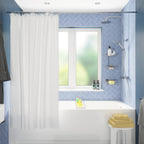 Croydex Shower Curtain Plain White 1800mm