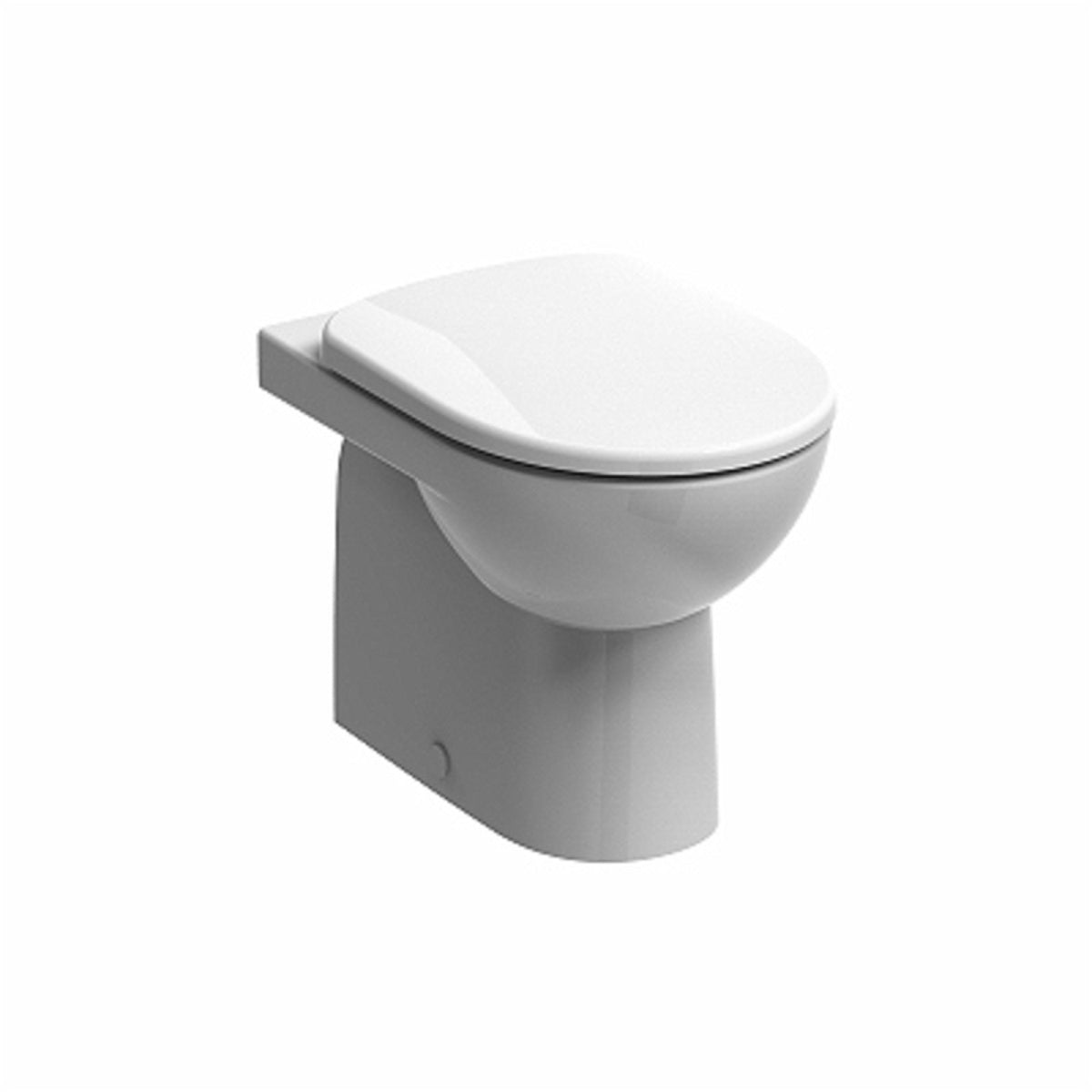 Twyford E100 Round Toilet Back to Wall Horizontal Outlet Pan Flush Wise E11488WH