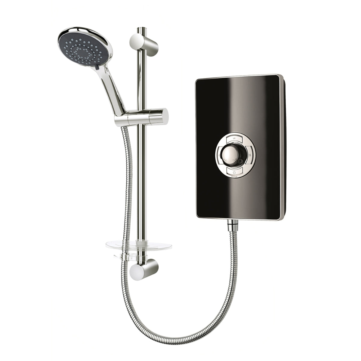 Triton Aspirante Electric Shower 9.5kW Black Gloss ASP08gSBLK.