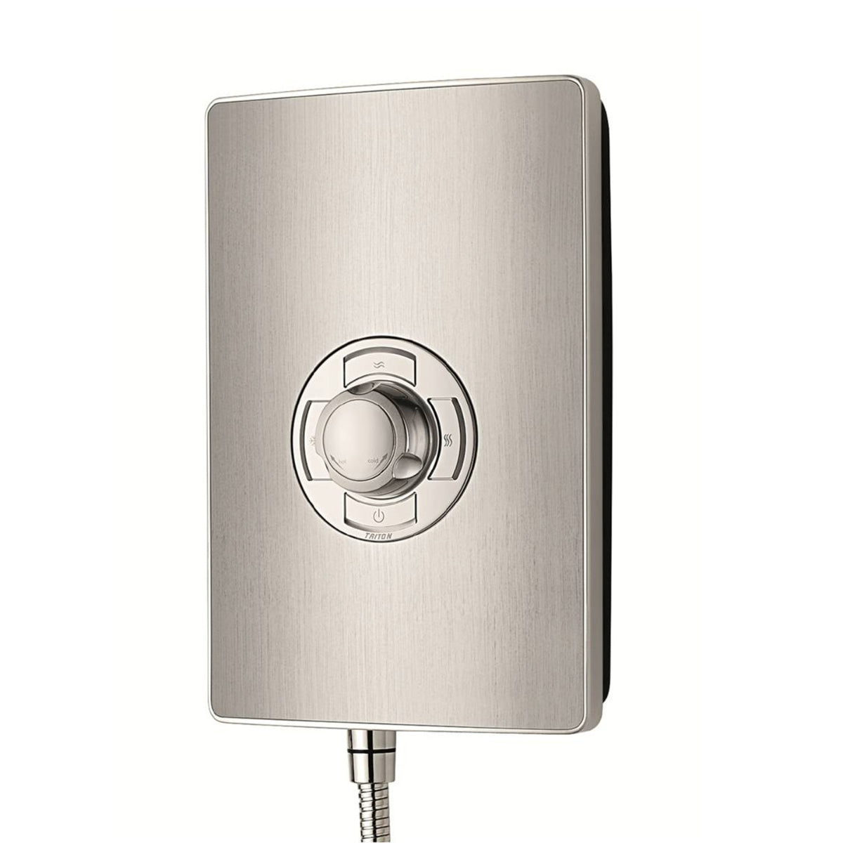 Triton Aspirante Electric Shower 9.5kW Brushed Steel ASP08BRSTL.
