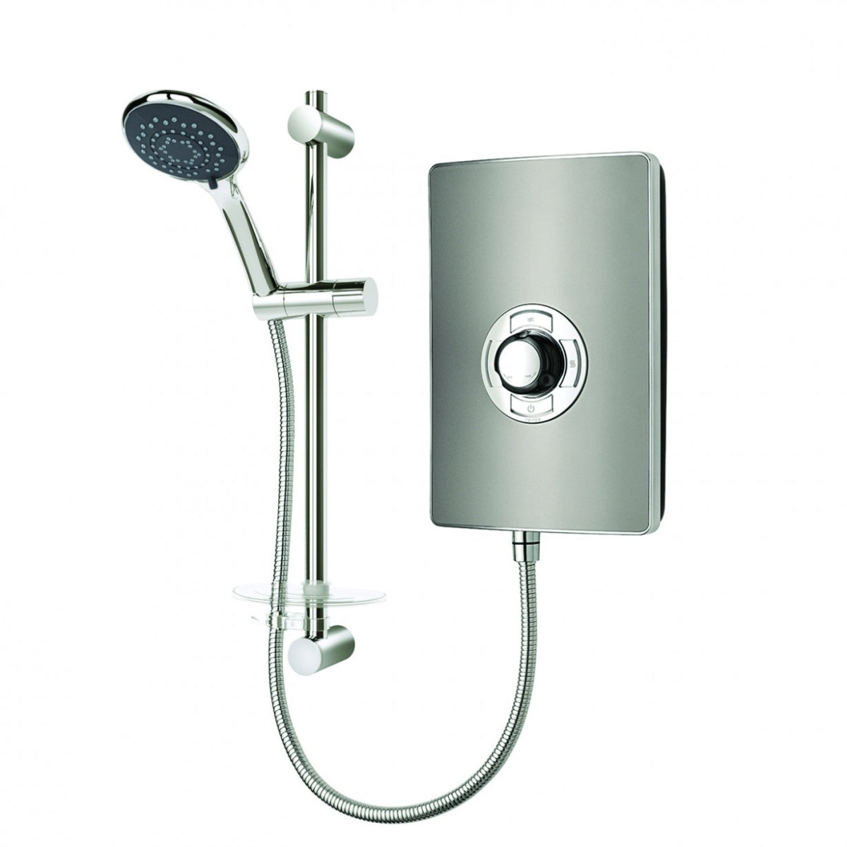 Triton Aspirante Electric Shower 9.5 KW Gun Metal.