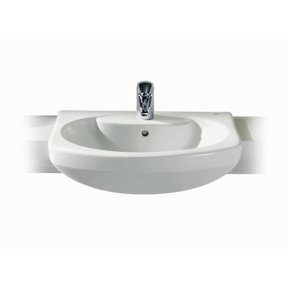Roca 327516000 Senso Semi-recessed Basin 1 Tap Hole 560 x 460mm