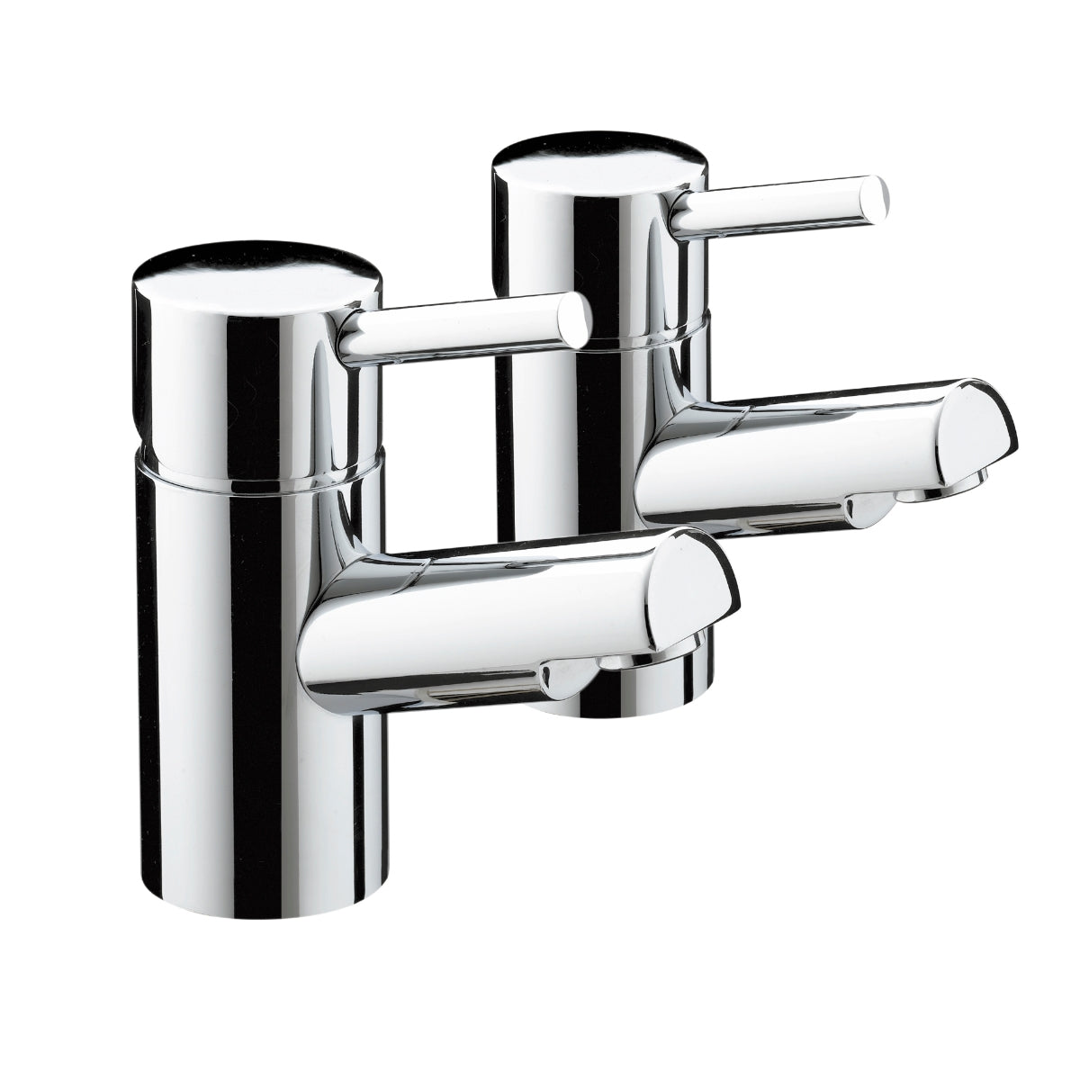 Bristan Pairism Bath Pillar Taps Chrome PM 3/4 C