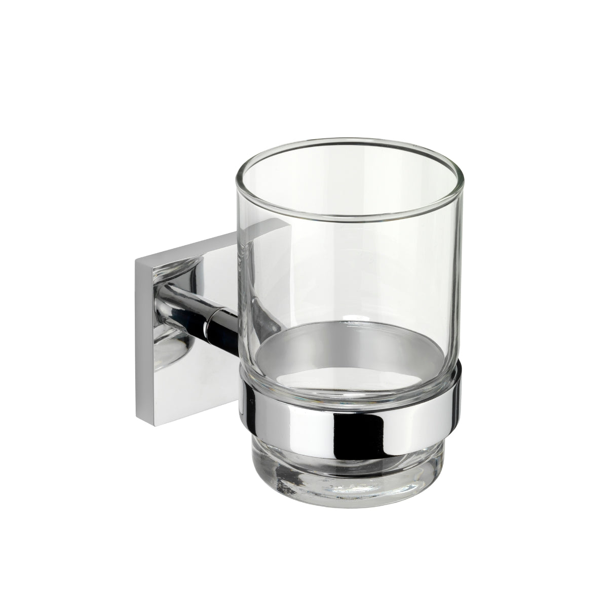 Croydex Chester Glass Tumbler & Holder