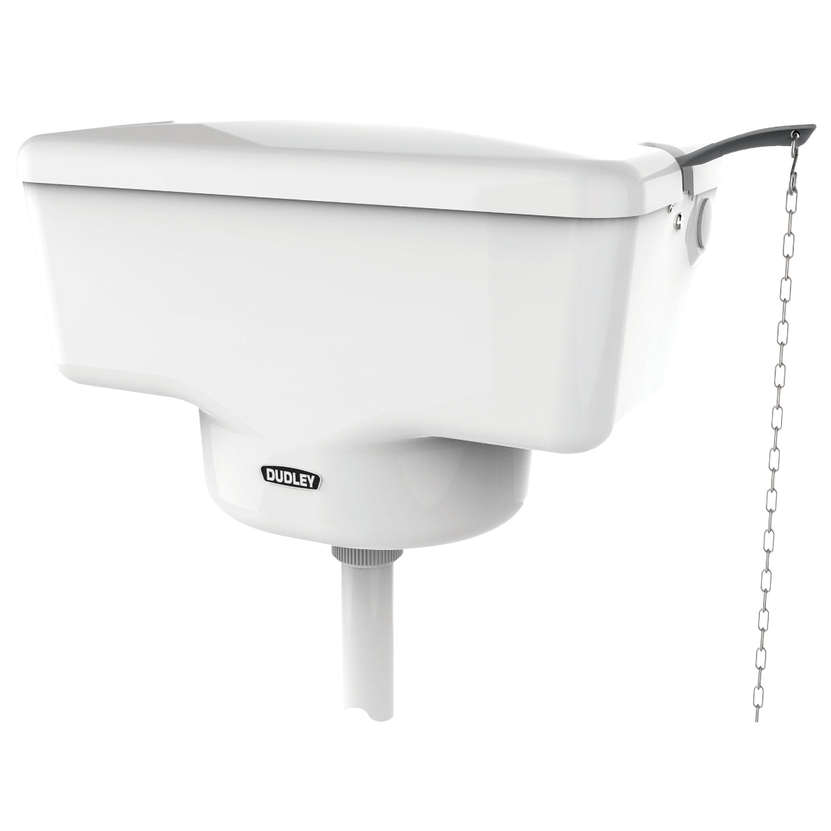 Thomas Dudley Tri-well Turbo High Level Well Bottom Cistern White