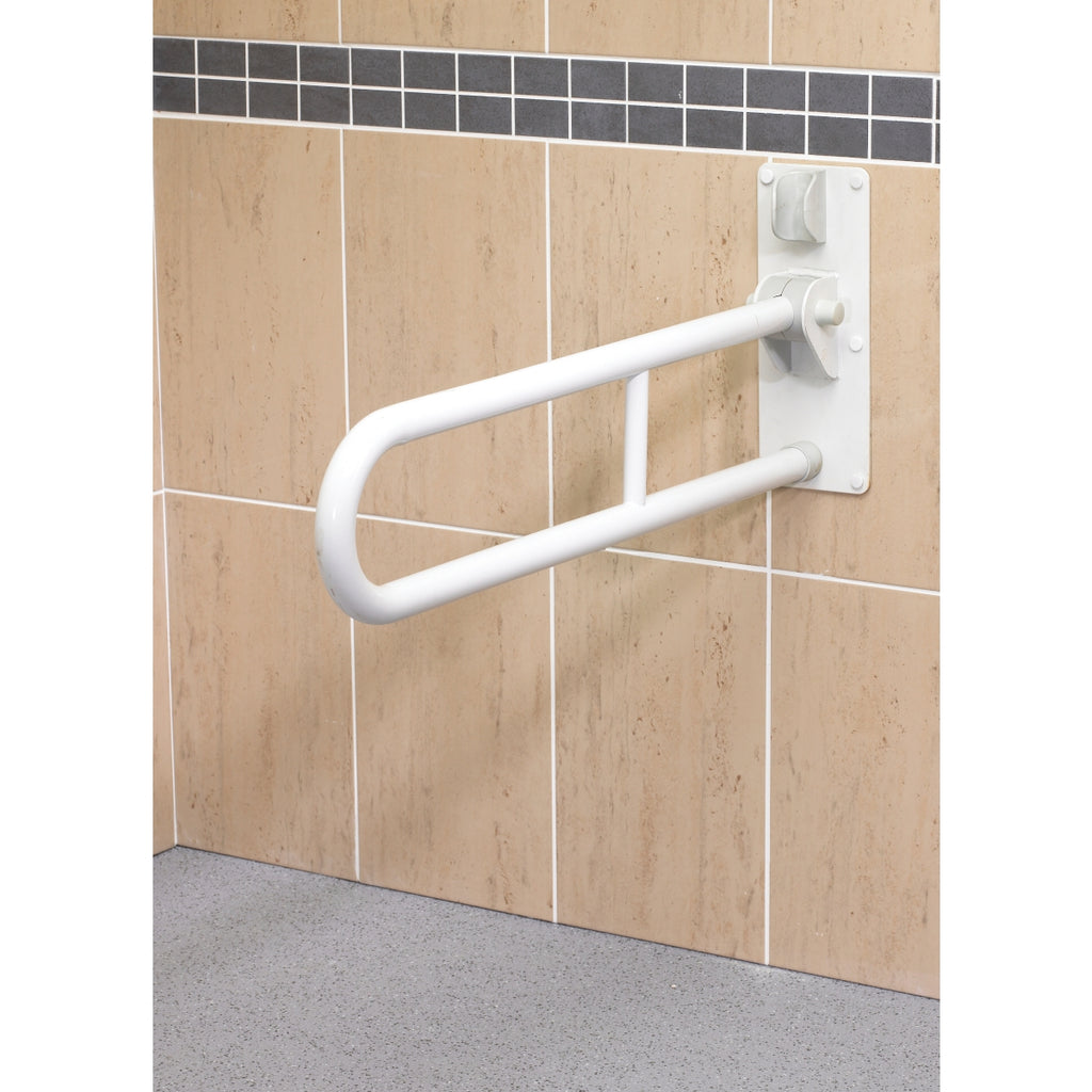 AKW Hinged Fold Up Double Hairpin Rail White 32mm
