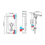 Mira Showers Advance Flex Low Pressure Electric Shower 9.0kW 1.1759.003.