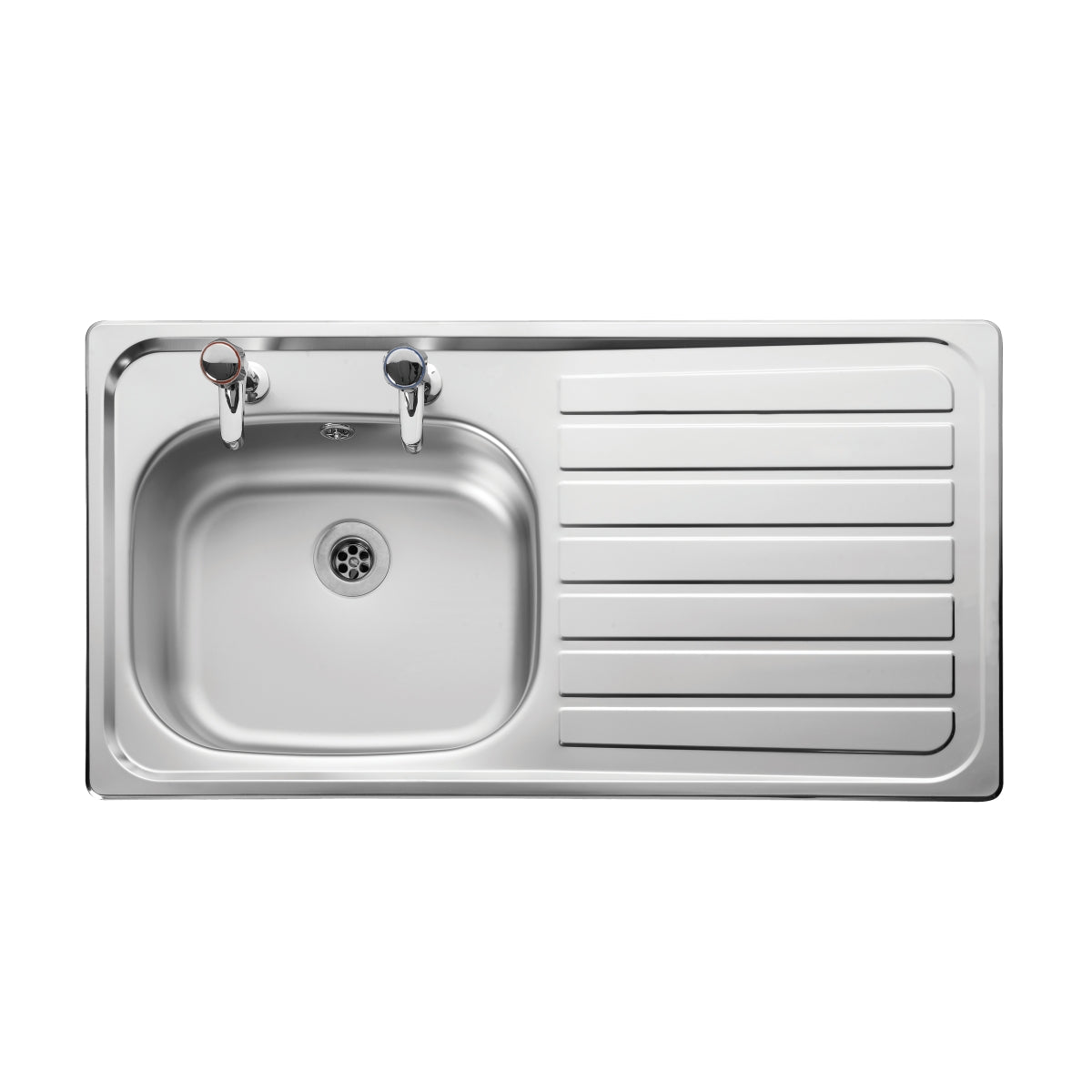 Leisure Sinks Lexin Inset Stainless Steel Kitchen Sink 2 Taphole - Satin