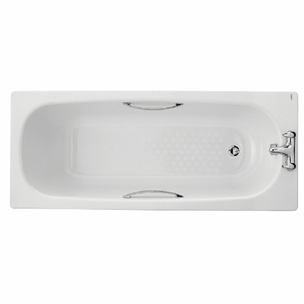 Twyford Celtic Antislip Steel Bath White 1.5 M