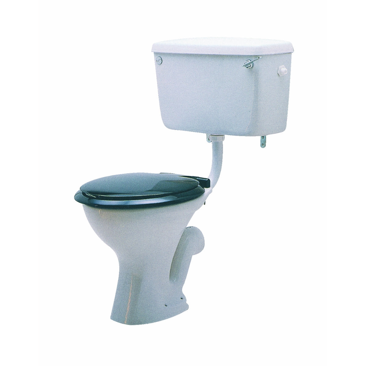 Twyford Classic floor-standing WC for exposed cistern, low-level, washdown WC, multidirectional outlet