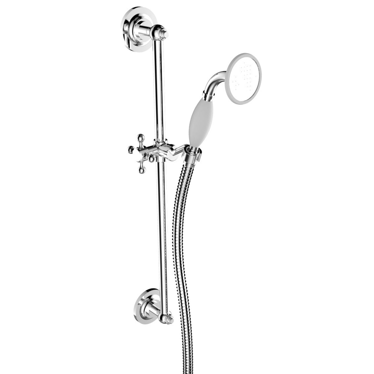 Heritage Bathrooms Flexible Shower Riser Kit Chrome STC04