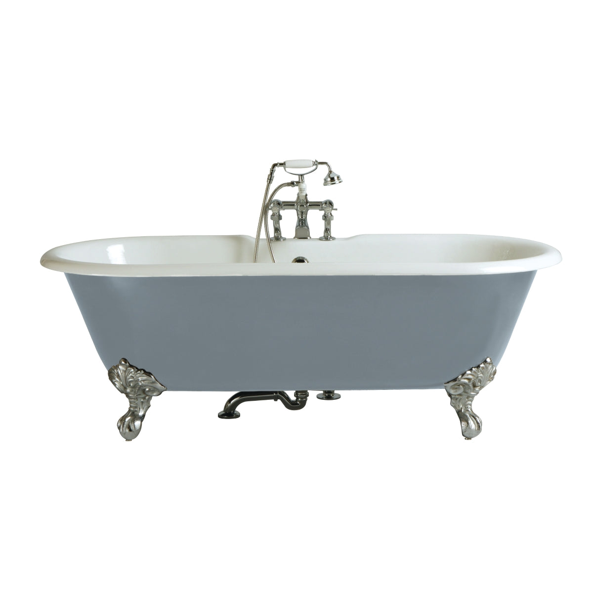 Heritage Buckingham Roll Top Cast Iron Freestanding Bath With 2 Tap Holes BRT80