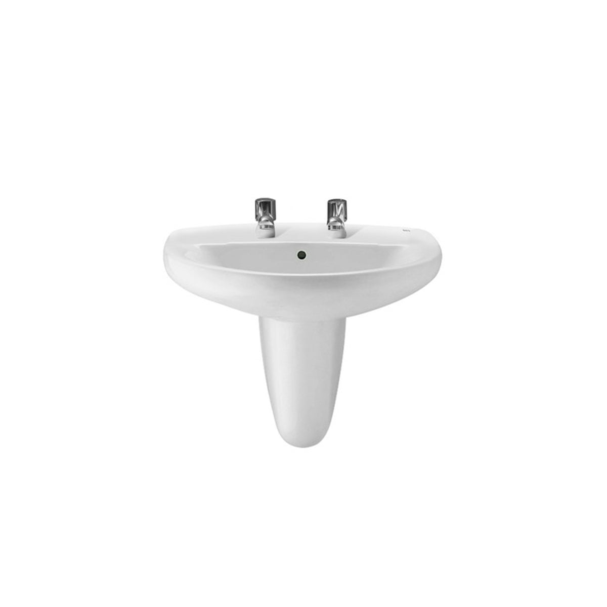 Roca Laura Wall-Hung Basin 560 X 460mm 2 Tapholes