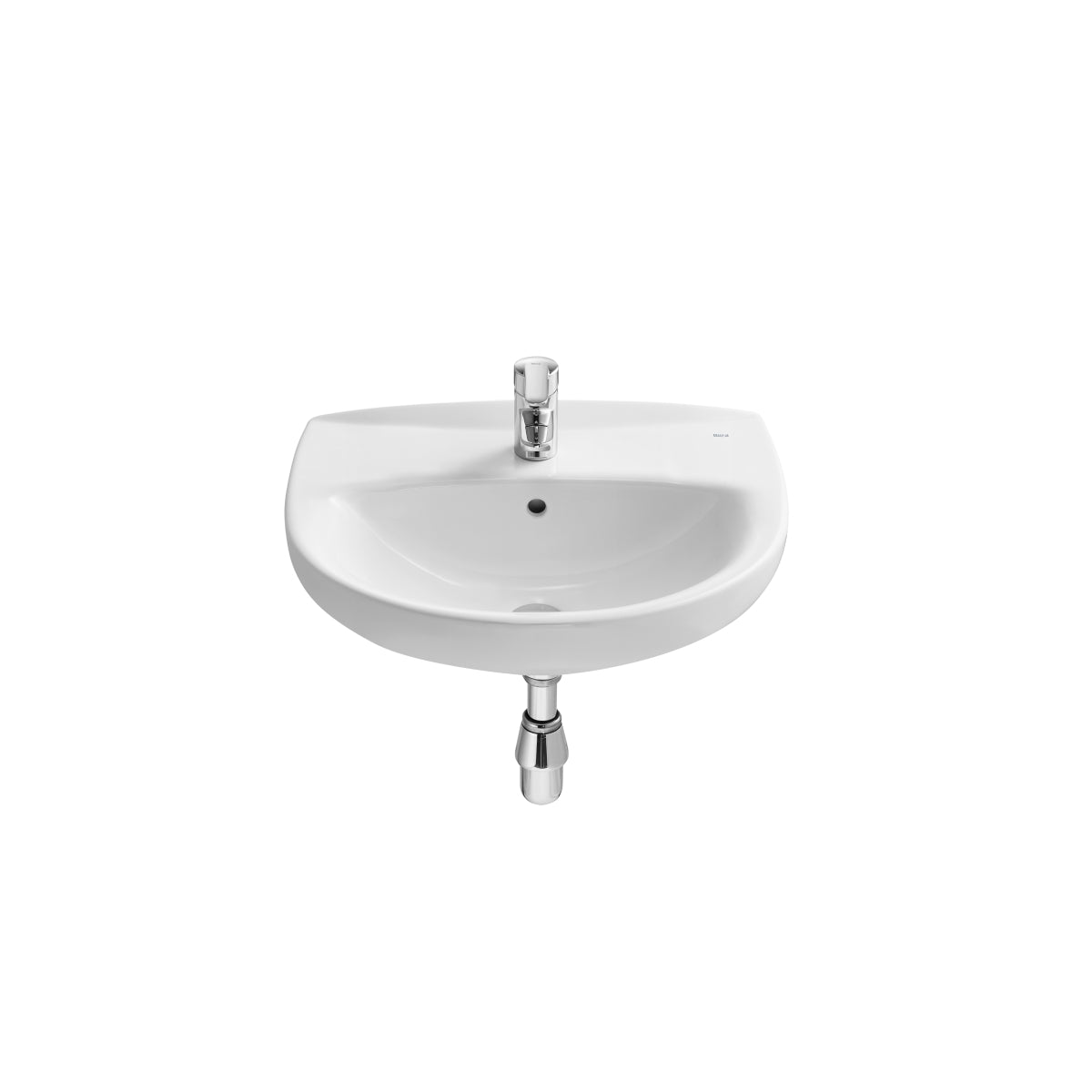 Roca Laura 520Mm 1Th Basin+ Full Pedestal