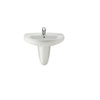 Roca Laura 560Mm 1Th Basin+ Semi Pedestal
