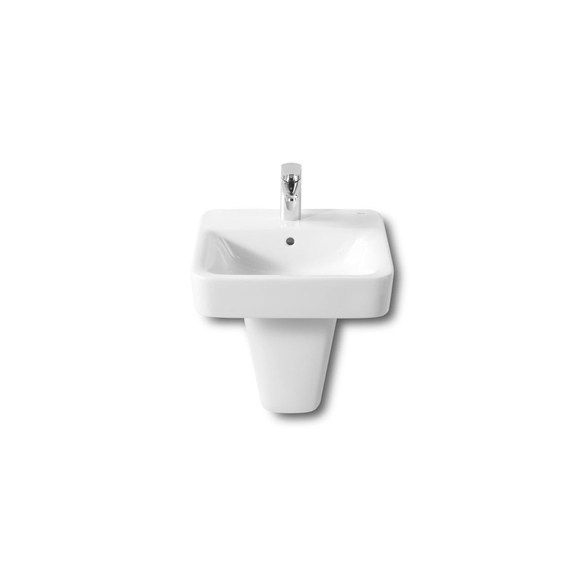 Roca Senso Square Wall-hung Basin 450 x 440mm - 1 Taphole