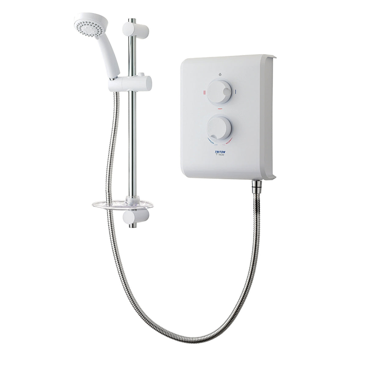 Triton T70Z 8.5 KW Electric Shower White and Chrome SP7008Z.