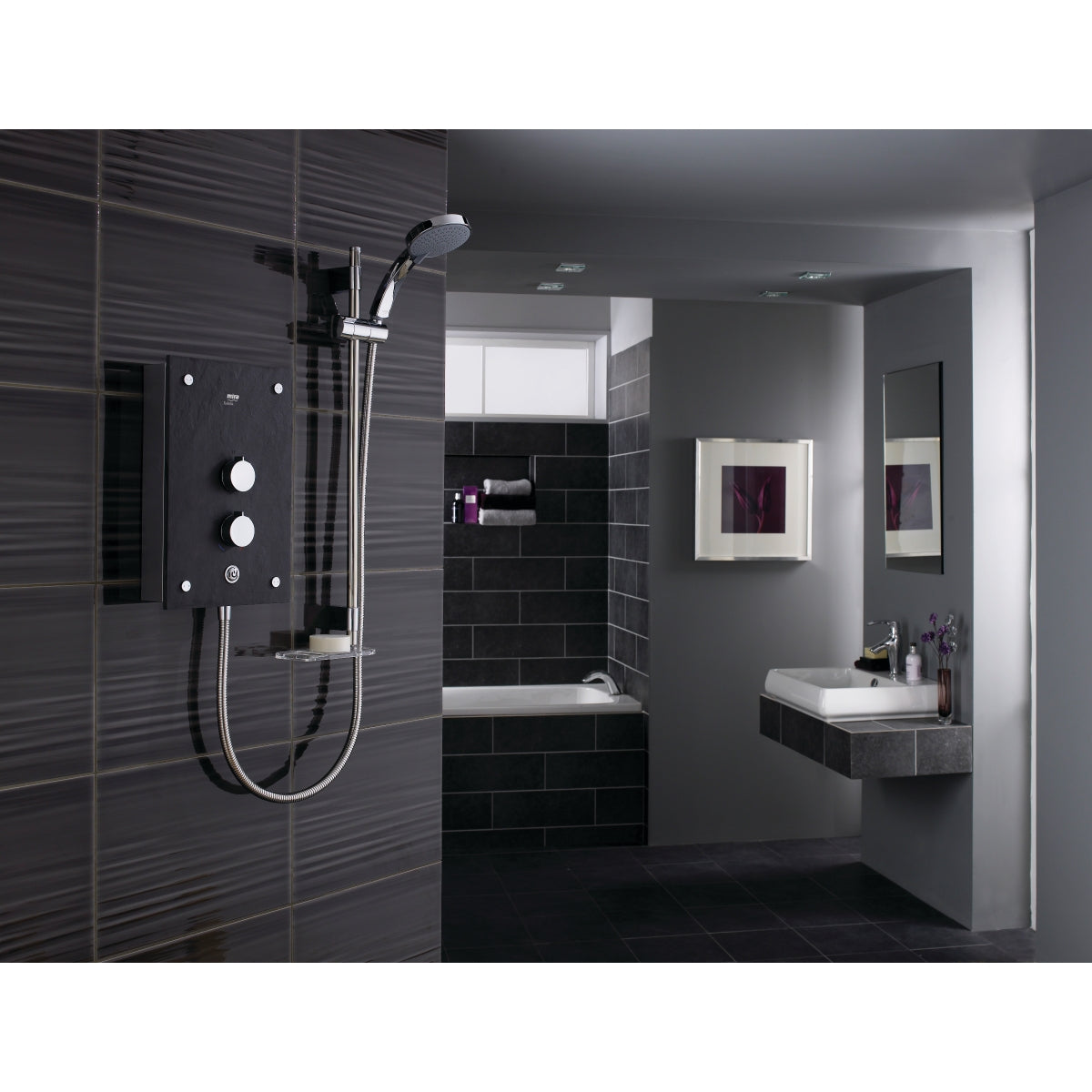 Mira Gale Slate Electric Shower 9.8 KW 1.1634.117..