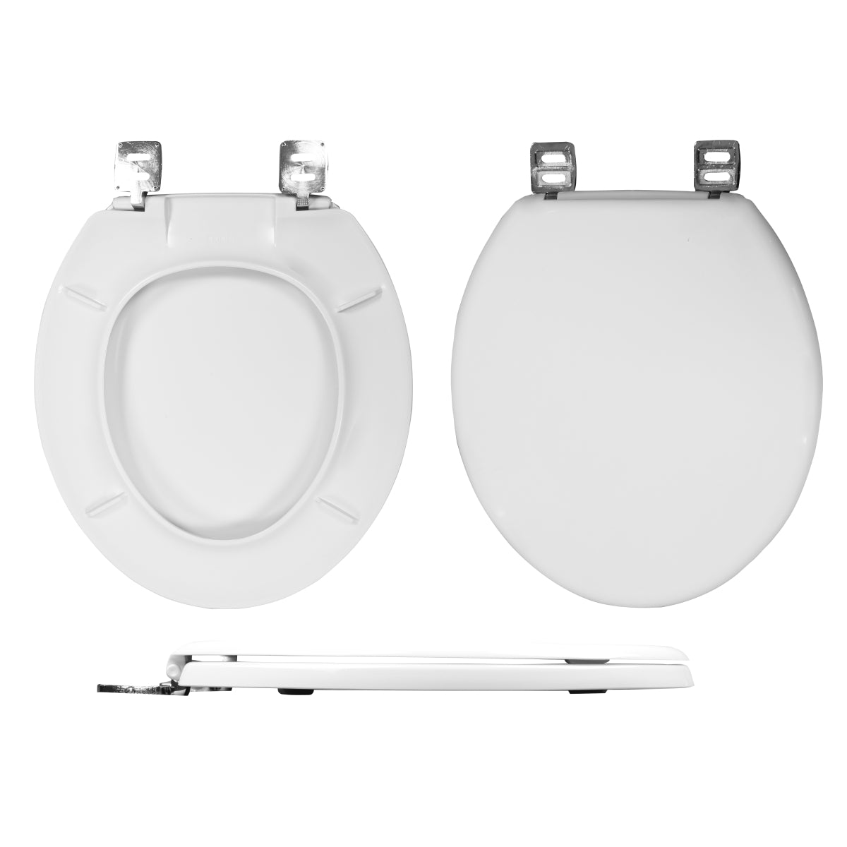 Wirquin Celmac Emerald Standard Close Toilet Seat & Cover With Metal Top Fix Hinge White