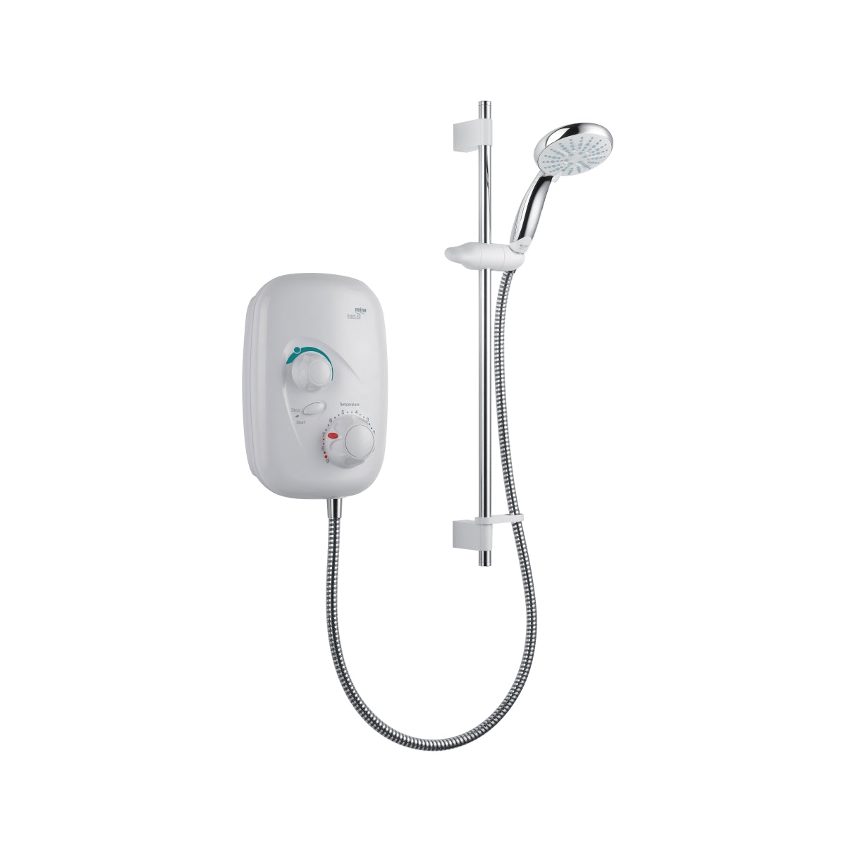 Mira Event XS Thermostatic Power Shower White and Chrome 1.1532.400.