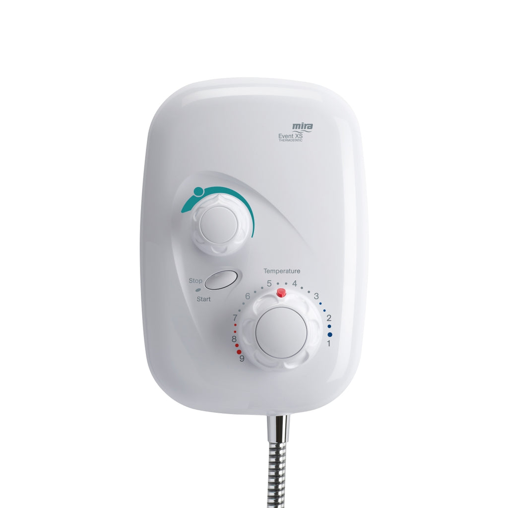 Mira Event XS Thermostatic Power Shower White and Chrome 1.1532.400.