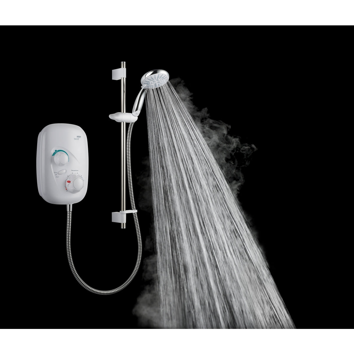Mira Event XS Thermostatic Power Shower White and Chrome 1.1532.400.