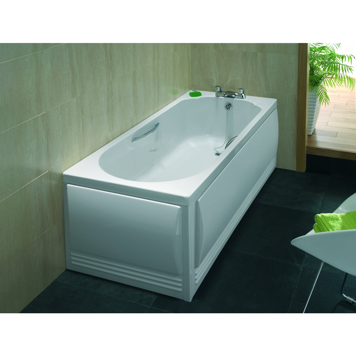 Twyford Omnifit 1700mm Bath Panel - White.