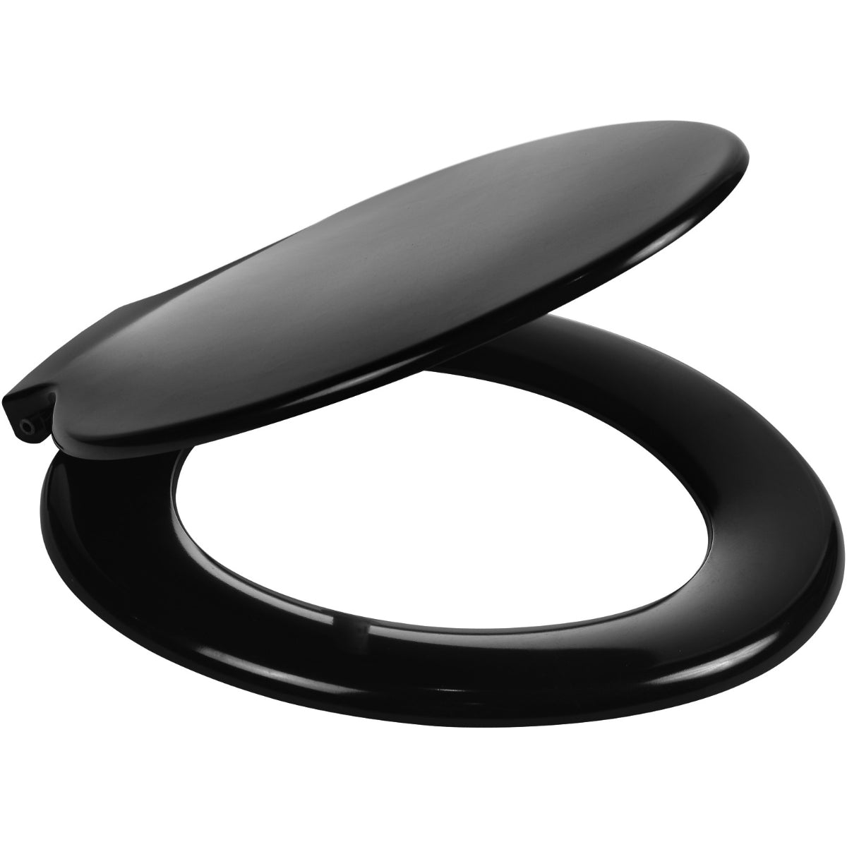 Wirquin Celmac Calypso Dual Position Plastic Toilet Seat & Cover Black