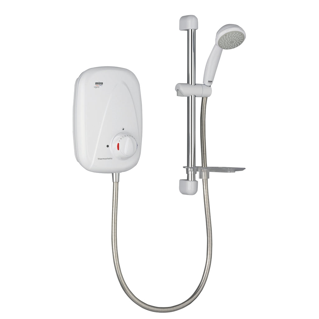 Mira Vigour Thermostatic Power Shower White and Chrome 1.1532.353.