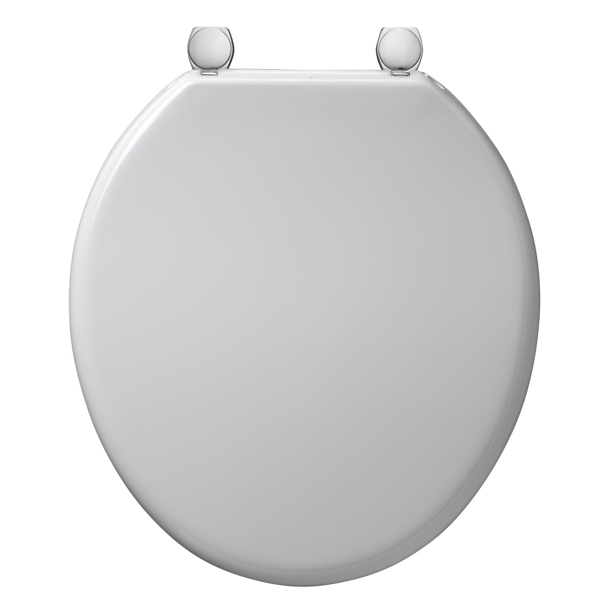 Armitage Shanks Bakasan toilet seat and cover with stainless steel rod and metal top fixing hinges.