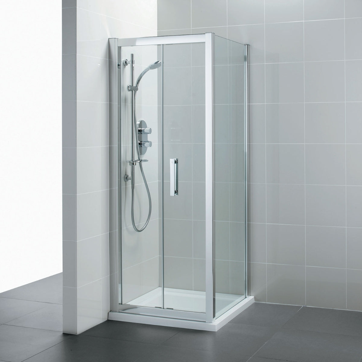 Ideal Standard Synergy Shower Side Panel Clear Glass 760 mm L6216EO.